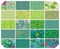 Kaffe Classics Plus 5" Square Pack (Charm Pack) in Meadow by Kaffe Fassett for Free Spirit (FB6CPGP.MEADOW)